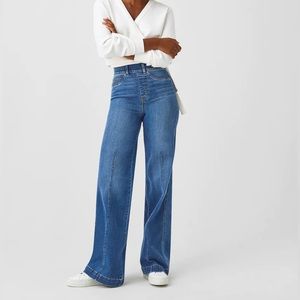 Spanx Seamed Front, Wide Leg Jeans NWT. Petite medium